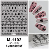 Luxury Designer Inspired Logo Nail Art Stickers | 3D Relief & Ultra-Thin Water Decals for Gel & Press-On Nail