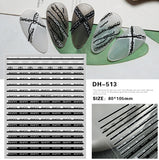 Luxury Designer Inspired Logo Nail Art Stickers | 3D Relief & Ultra-Thin Water Decals for Gel & Press-On Nails