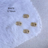 Luxury Designer Inspired Nail Charms | Full Diamond Zircon 3D Nail Art Accessories & Jewelry
