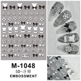 Luxury Designer Inspired Logo Nail Art Stickers | 3D Relief & Ultra-Thin Water Decals for Gel & Press-On Nail