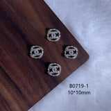 Luxury Designer Inspired Nail Charms | Full Diamond Zircon 3D Nail Art Accessories & Jewelry