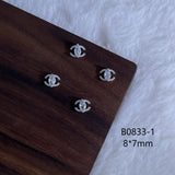 Luxury Designer Inspired Nail Charms | Full Diamond Zircon 3D Nail Art Accessories & Jewelry