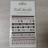 Luxury Designer Inspired Logo Nail Art Stickers | 3D Relief & Ultra-Thin Water Decals for Gel & Press-On Nails