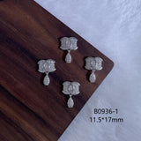 Luxury Designer Inspired Nail Charms | Full Diamond Zircon 3D Nail Art Accessories & Jewelry
