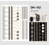 Luxury Designer Inspired Logo Nail Art Stickers | 3D Relief & Ultra-Thin Water Decals for Gel & Press-On Nails