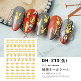 Luxury Designer Inspired Logo Nail Art Stickers | 3D Relief & Ultra-Thin Water Decals for Gel & Press-On Nails