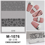 Luxury Designer Inspired Logo Nail Art Stickers | 3D Relief & Ultra-Thin Water Decals for Gel & Press-On Nail