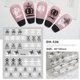 Luxury Designer Inspired Logo Nail Art Stickers | 3D Relief & Ultra-Thin Water Decals for Gel & Press-On Nails