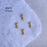 Luxury Designer Inspired Nail Charms | Full Diamond Zircon 3D Nail Art Accessories & Jewelry