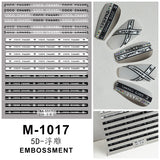 Luxury Designer Inspired Logo Nail Art Stickers | 3D Relief & Ultra-Thin Water Decals for Gel & Press-On Nail