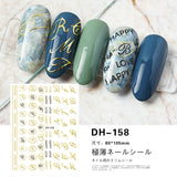 Luxury Designer Inspired Logo Nail Art Stickers | 3D Relief & Ultra-Thin Water Decals for Gel & Press-On Nails