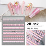 Luxury Designer Inspired Logo Nail Art Stickers | 3D Relief & Ultra-Thin Water Decals for Gel & Press-On Nails