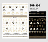 Luxury Designer Inspired Logo Nail Art Stickers | 3D Relief & Ultra-Thin Water Decals for Gel & Press-On Nails