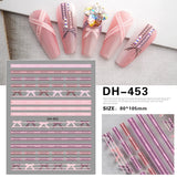 Luxury Designer Inspired Logo Nail Art Stickers | 3D Relief & Ultra-Thin Water Decals for Gel & Press-On Nails