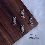 Luxury Designer Inspired Nail Charms | Full Diamond Zircon 3D Nail Art Accessories & Jewelry