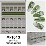 Luxury Designer Inspired Logo Nail Art Stickers | 3D Relief & Ultra-Thin Water Decals for Gel & Press-On Nail