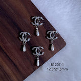 Luxury Designer Inspired Nail Charms | Full Diamond Zircon 3D Nail Art Accessories & Jewelry