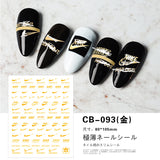 Luxury Designer Inspired Nail Art Stickers |  Logo Decals for Gel & Press-On Nails