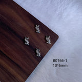 Luxury Designer Inspired Nail Charms | Full Diamond Zircon 3D Nail Art Accessories & Jewelry