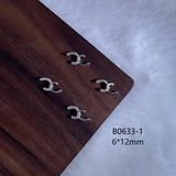 Luxury Designer Inspired Nail Charms | Full Diamond Zircon 3D Nail Art Accessories & Jewelry