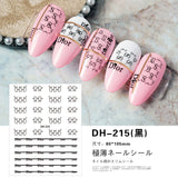 Luxury Designer Inspired Logo Nail Art Stickers | 3D Relief & Ultra-Thin Water Decals for Gel & Press-On Nails