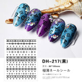 Luxury Designer Inspired Logo Nail Art Stickers | 3D Relief & Ultra-Thin Water Decals for Gel & Press-On Nails