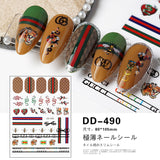 Tide brand nail art sticker light luxury big brand versatile small fragrant wind Japanese nail sticker big brand logo decal nail art jewelry