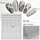 Luxury Designer Inspired Logo Nail Art Stickers | 3D Relief & Ultra-Thin Water Decals for Gel & Press-On Nails