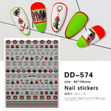 Tide brand nail art sticker light luxury big brand versatile small fragrant wind Japanese nail sticker big brand logo decal nail art jewelry