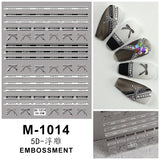 Luxury Designer Inspired Logo Nail Art Stickers | 3D Relief & Ultra-Thin Water Decals for Gel & Press-On Nail