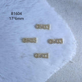 Luxury Designer Inspired Nail Charms | Full Diamond Zircon 3D Nail Art Accessories & Jewelry