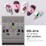Tide brand nail art sticker light luxury big brand versatile small fragrant wind Japanese nail sticker big brand logo decal nail art jewelry