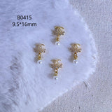Luxury Designer Inspired Nail Charms | Full Diamond Zircon 3D Nail Art Accessories & Jewelry
