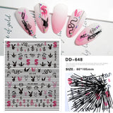 Luxury Designer Inspired Logo Nail Art Stickers | 3D Relief & Ultra-Thin Water Decals for Gel & Press-On Nails