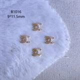 Luxury Designer Inspired Nail Charms | Full Diamond Zircon 3D Nail Art Accessories & Jewelry