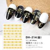 Luxury Designer Inspired Logo Nail Art Stickers | 3D Relief & Ultra-Thin Water Decals for Gel & Press-On Nails
