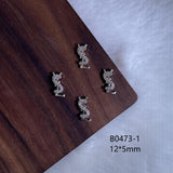 Luxury Designer Inspired Nail Charms | Full Diamond Zircon 3D Nail Art Accessories & Jewelry