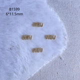 Luxury Designer Inspired Nail Charms | Full Diamond Zircon 3D Nail Art Accessories & Jewelry