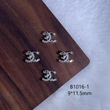 Luxury Designer Inspired Nail Charms | Full Diamond Zircon 3D Nail Art Accessories & Jewelry