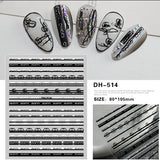 Luxury Designer Inspired Logo Nail Art Stickers | 3D Relief & Ultra-Thin Water Decals for Gel & Press-On Nails