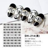 Luxury Designer Inspired Logo Nail Art Stickers | 3D Relief & Ultra-Thin Water Decals for Gel & Press-On Nails
