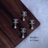 Luxury Designer Inspired Nail Charms | Full Diamond Zircon 3D Nail Art Accessories & Jewelry