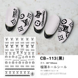 Luxury Designer Inspired Nail Art Stickers |  Logo Decals for Gel & Press-On Nails