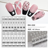 Luxury Designer Inspired Logo Nail Art Stickers | 3D Relief & Ultra-Thin Water Decals for Gel & Press-On Nails
