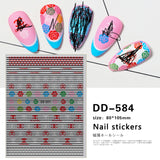 Tide brand nail art sticker light luxury big brand versatile small fragrant wind Japanese nail sticker big brand logo decal nail art jewelry