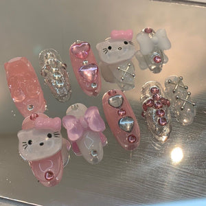 NO.217 Amourwa custom cartoon handmade nails