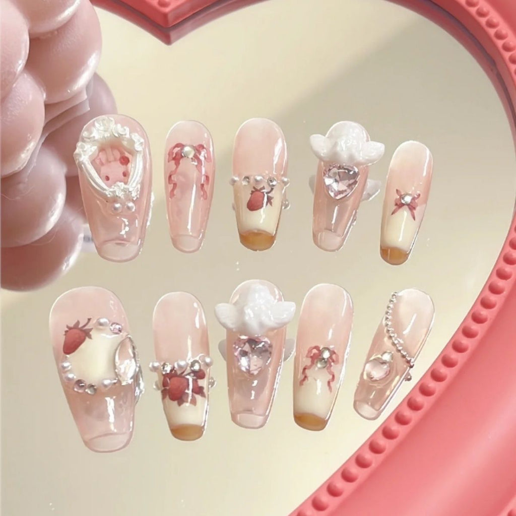NO.214 Amourwa custom cartoon handmade nails