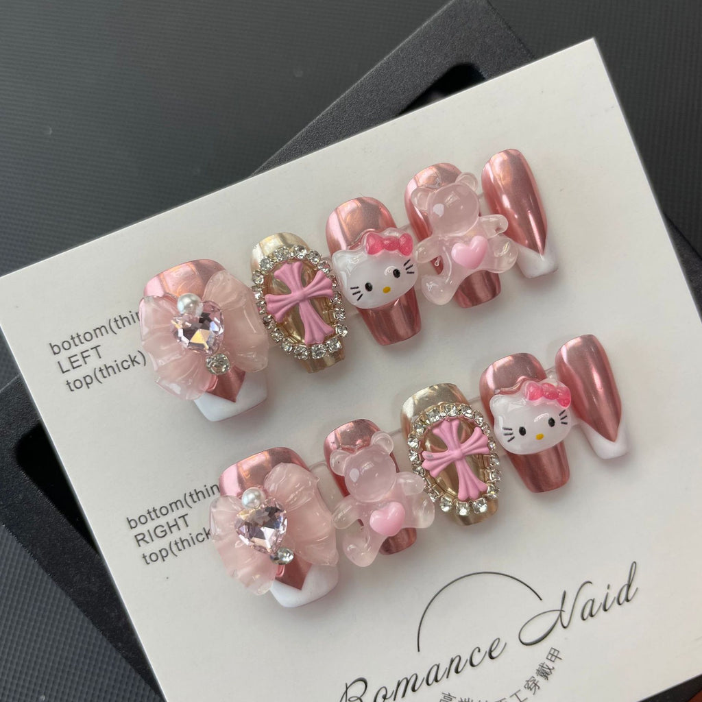 NO.223 Amourwa custom cartoon handmade nails