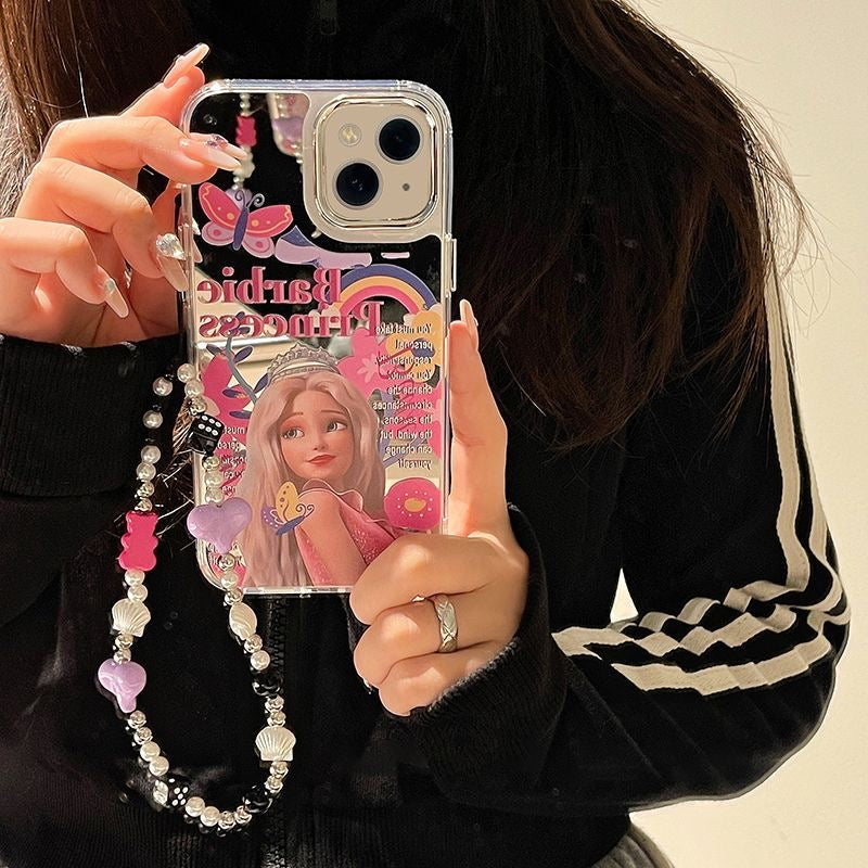 Barbie Phone case with Chain Charms Barbie Phone case with Chain Charms