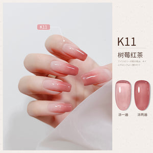 Watercolor nail gel